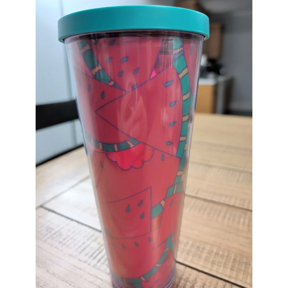Starbucks Seasonal Watermelon Graphic Cold Cup 24 oz - NO STRAW